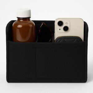 Black Multi-Pocket Felt Handbag Organizer ✨Never used, Brand New